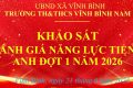TRƯỜNG TH&THCS VĨNH BÌNH NAM 1 HOÀN THÀNH KHẢO SÁT ĐÁNH GIÁ NĂNG LỰC TIẾNG ANH ĐỢT 1 NĂM 2026