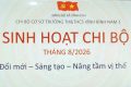 CHI BỘ TRƯỜNG TH&THCS VĨNH BÌNH NAM 1 TỔ CHỨC SINH HOẠT THƯỜNG KỲ THÁNG 8/2026