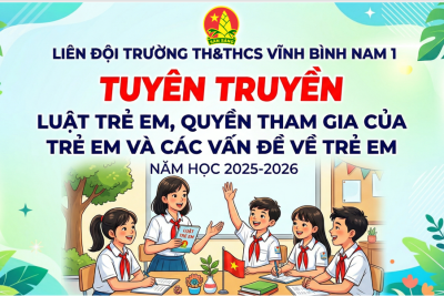 LIÊN ĐỘI TỔ CHỨC TUYÊN TRUYỀN LUẬT TRẺ EM VÀ CÁC VẤN ĐỀ LIÊN QUAN ĐẾN TRẺ EM NĂM HỌC 2025-2026
