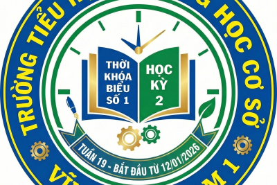 Thời khóa biểu số 1 học kỳ 2 năm học 2025 – 2026 (Áp dụng từ ngày 12/01/2026, Tuần 19)